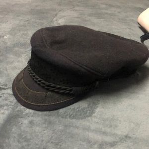 Black conductor hat